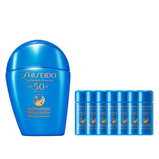 【官方正品】资生堂蓝胖子防晒霜乳液护肤面部抗光老水润养肤户外