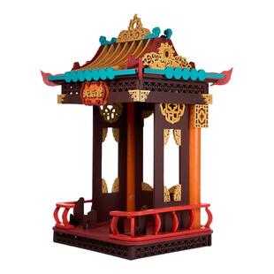 福福贴贴妈祖娘娘天宫福座手办底座建筑模型拼装积木拼搭潮玩摆件