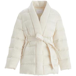 OBEG欧碧倩冬季中式国风羽绒服女冬提花收腰外套50484559