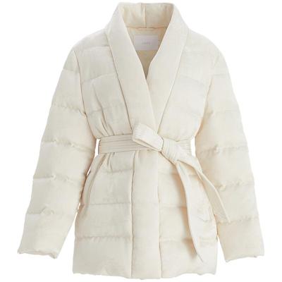 OBEG欧碧倩冬季中式国风羽绒服女冬提花收腰外套50484559