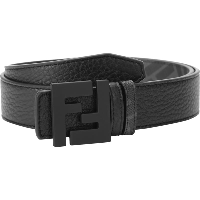 【自营】Fendi 男士双F板扣式双面腰带 7C0432 AH8Y