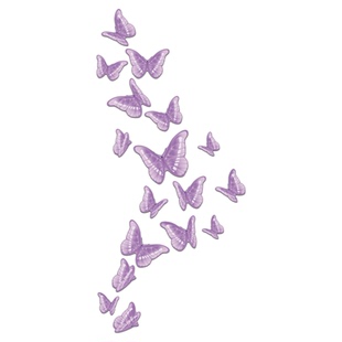 美容院氛围网红打卡拍照区布置甲服装店形象墙面饰贴挂画立体蝴蝶