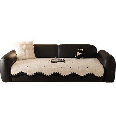 后构想半边绒保暖固定防滑沙发垫