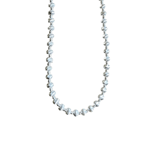 韩系猫眼拉丝银球项链女款2025新款毛衣链轻奢高级感锁骨链首饰品