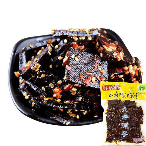 湖南特产平江长寿铺子长寿鸡汁酱干官塘香辣香干豆皮豆腐干小吃