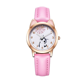 儿童手表女孩小学生电子防水指针式可爱小孩子公主女童韩版小清新