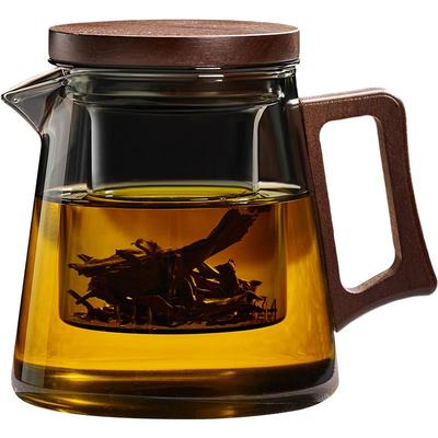 玻璃茶壶加厚耐高温茶水分离