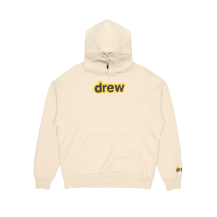 Drew笑脸比伯同款潮牌美式高街宽松休闲情侣秋冬加绒连帽卫衣男女