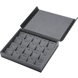 梵华生带盖首饰手镯戒指项链耳钉展示道具托盘大容量珠宝看货盘