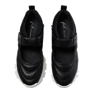 fed老爹鞋秋季新款女鞋休闲鞋真皮魔术贴玛丽珍鞋女款R0821-YA031