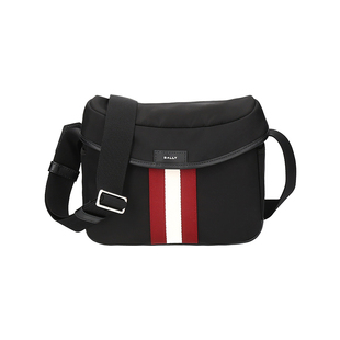 【自营】Bally/巴利男包男士织物/牛皮革单肩斜挎包CODE CROSS N