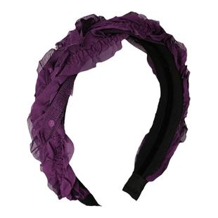 韩国紫色麻花辫子发箍女2023年新款头箍外出舒适洗脸压发卡发窟