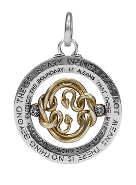 无垠无限符号幸运币原创设计吊坠