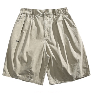 From Mars 脱口而出 时尚vintage高街宽松阔腿短裤新款chic男女夏