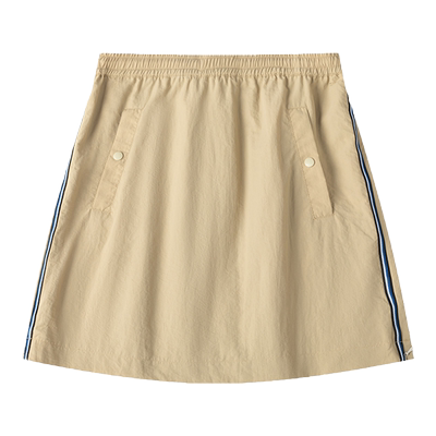 UNRETRO复古侧边织带运动半身裙