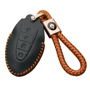 适用吉利第5代帝豪钥匙套真皮吉利第五代帝豪改装汽车钥匙包壳扣