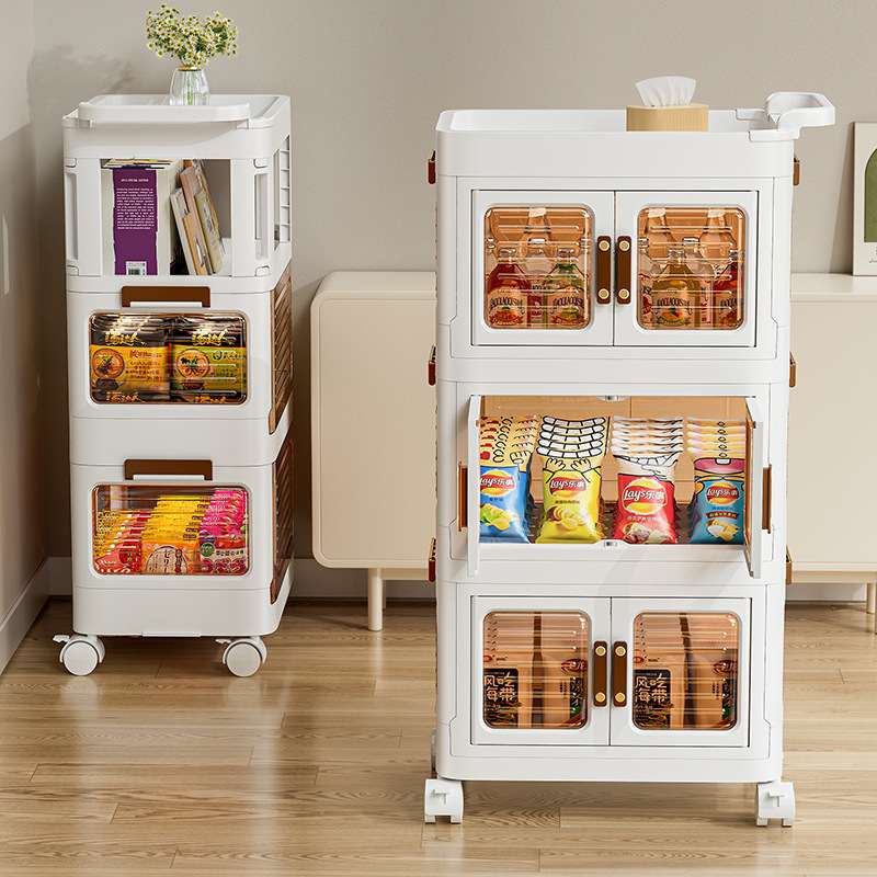 落地可移动带轮客厅收纳厨房置物架物架子收纳储家居小推车手推车