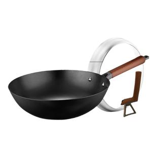 爱仕达炒锅CF30Z3Q家用大火力旋风底0涂层大视窗可立盖不锈铸铁锅