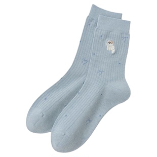 袜子女秋季新品中筒袜卡通日系长筒袜秋冬运动休闲女袜诸暨袜业