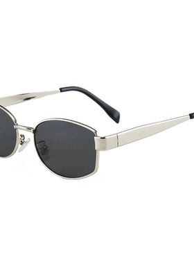 复古金属老钱风墨镜时髦防紫外线