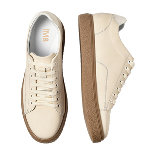 1M8内增高鞋男士板鞋男款2026新款小白鞋运动休闲鞋潮鞋百搭真皮