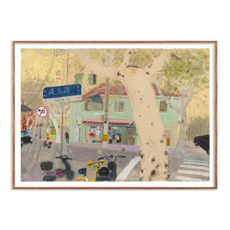 简约中式轻奢客厅背景墙装饰画