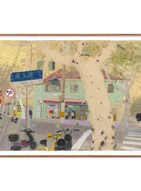 简约中式轻奢客厅背景墙装饰画