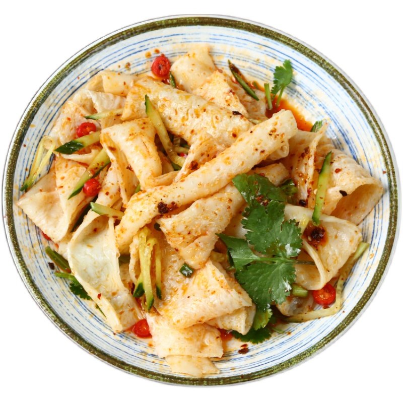 干面皮凉皮5斤方便速食免煮小吃擀面皮散装凉拌劲道红油面皮 五斤