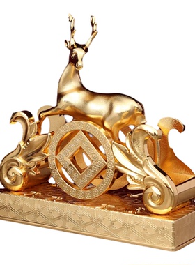 香港正品李居明2026马年吉祥物摆件化五黄家居摆设正南方位鹿王镇