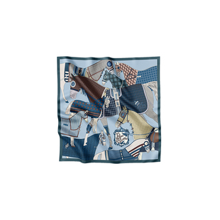 上海故事2026秋冬丝巾桑蚕丝羊毛提花双面印花中方巾女围巾礼盒装