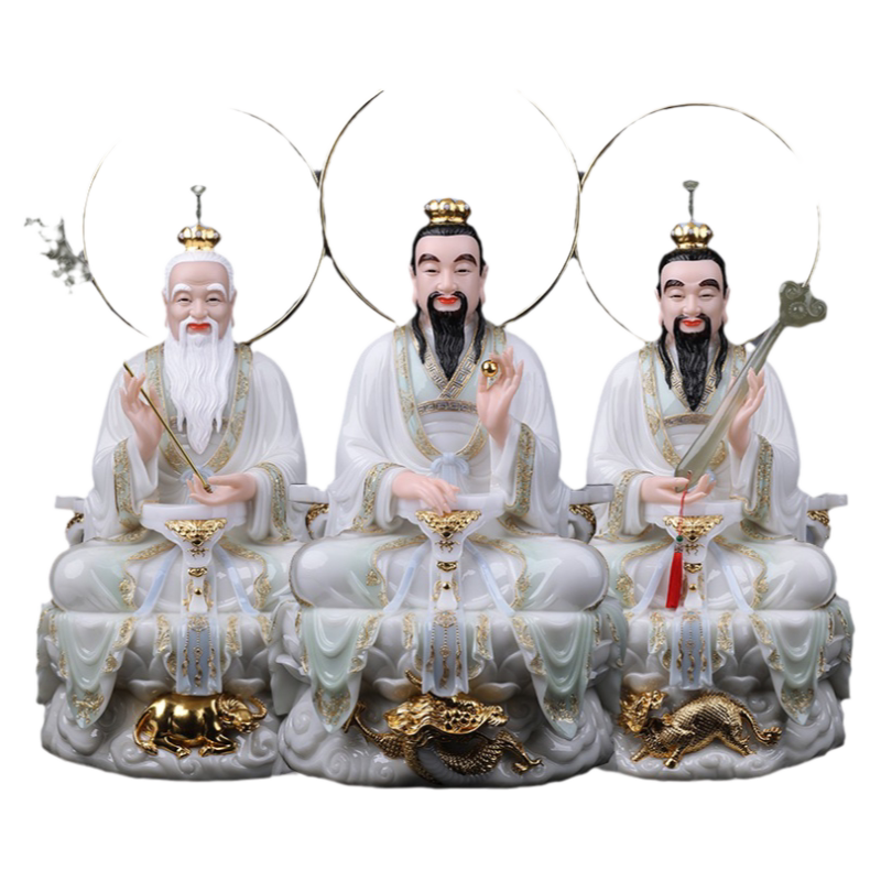 镶金祖师爷供奉摆件汉白玉