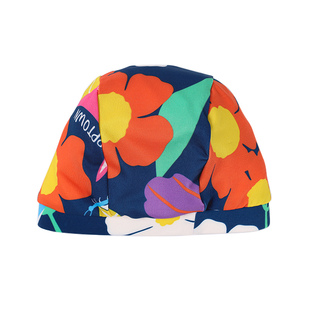 女童泳帽夏季2024新款中大童印花游泳帽高弹力防晒舒适不勒头女夏