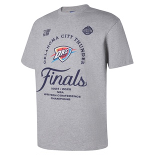 NBA官方24-25分区冠军纪念T恤亚历山大/哈利伯顿同款雷霆/步行者