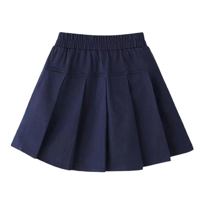 中小学生卡其色校服半身裙