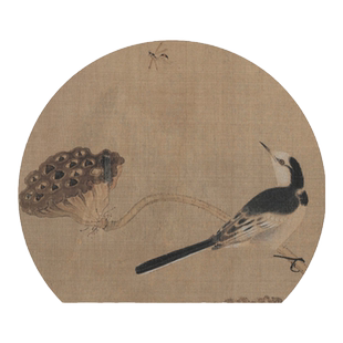 名画摹写宋人花鸟—疏荷沙鸟图原大高清白描样稿临摹示范步骤解析工笔画初学者入门临摹零基础手绘教程学生成人自学国画工笔画教程