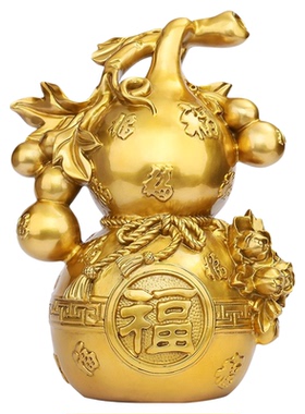 黄铜葫芦百福临门乔迁开业礼摆件