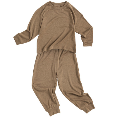 安睡衣羊毛天丝混纺家居服套装