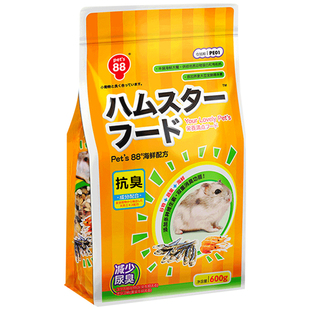 pet'88滨田海鲜除臭仓鼠粮食仓鼠主粮600g海鲜仓鼠粮熊仔饲料PE01