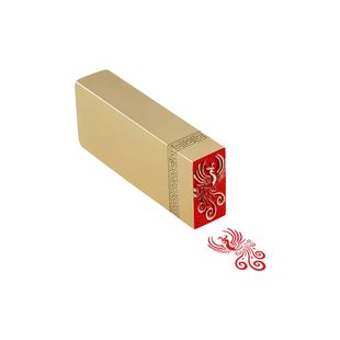 盘龙凤凰印章龙1x2cm 黄铜高端成品篆刻闲章书法名章刻字压角个人