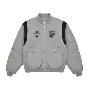 FDR 国潮美式复古飞行夹克外套男女春春季加厚情侣宽松上衣棒球服