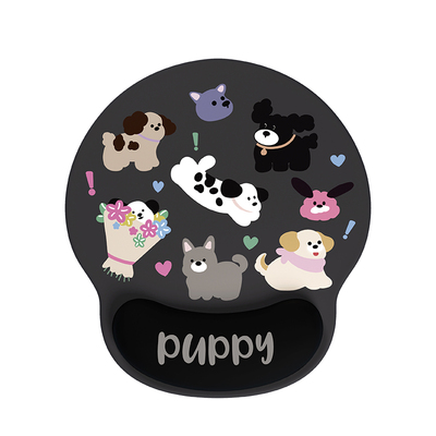 可爱小狗办公护手腕鼠标垫