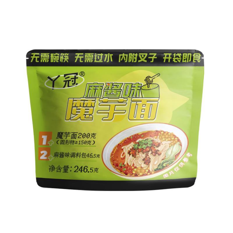 丫冠即食魔芋面麻酱味速食代餐