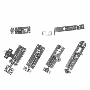 304不锈钢明插销防盗门栓门闩明装老式木门窗加厚厕所门拴闩门扣