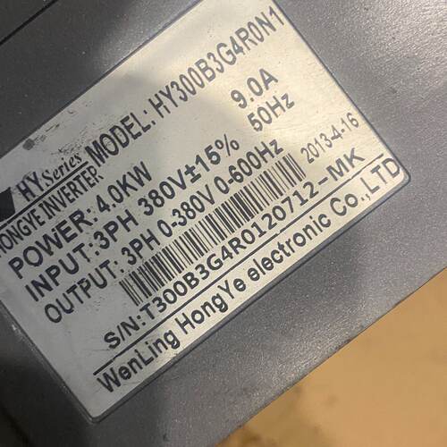 议价Hongye Inverter Hy300b3g4r0n1 4Kw 380V Wire Trimming适用