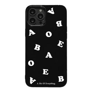 黑色简约字母适用iPhone14手机壳11苹果13硅胶12promax小众XS创意15Pro软套16plus保护套17PROMAX/Air