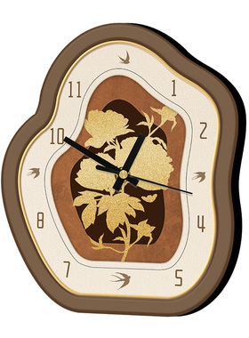 轻奢摆台创意摆件静音时钟