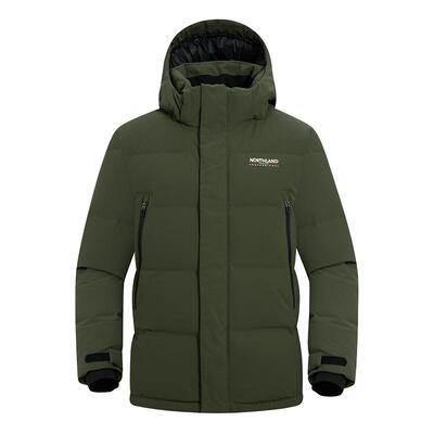 诺诗兰男无缝鹅绒羽绒服防泼水