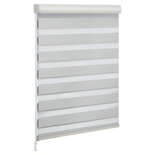 梦之窗免打孔安装防水遮光斑马帘卫生间卷拉式窗帘升降柔纱帘卷帘