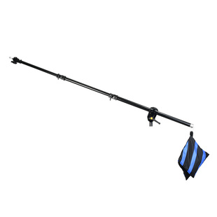 金贝L-210中型斜臂横杆多用途摄影顶灯架横臂可伸缩影棚附件悬臂架