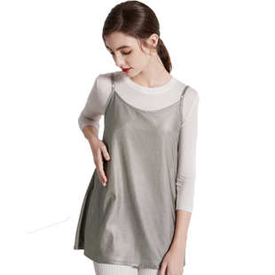 防辐射孕妇服装上班族电脑内穿隐形吊带背心肚兜挡布防护官方正品